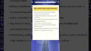 SQL təlimi kimlər üçün lazımdır?#sql #sqltəlimi #təlim #datahome #base #sqlöyrən #youtube