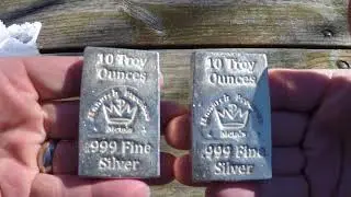 Polishing Monarch Precious Metals Silver Bars Using Jewelry Cloth