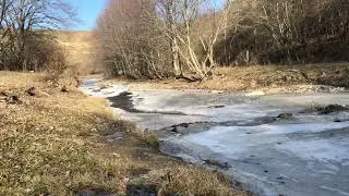 Речка зимой