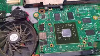 Валенок в ноутбуке. Перегрев (overheat) Toshiba A100-906.