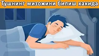Тушнинг мизожини билиш хакида || Tushning Mizojini bilish haqida