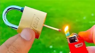 How to open a lock with matches