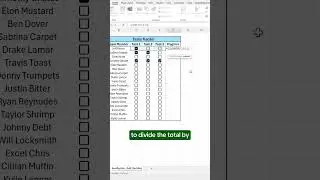 How to create a Checkbox Tracker in Excel! 
