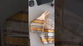 Custom stitched blouse with rhinestones