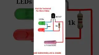 How to Make Blinking LED Circuit with BC547 Transistor