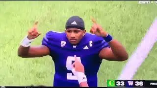 Washington defeats oregon #kicker #oregon #oregonfootball #washingtonfootball #fbs #fyp  #nccaf