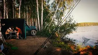 Wild camping for two, camping and fishing