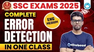 Complete Error Detection in English for SSC Exams 2025 | One Shot