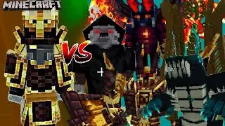 Auron The Silent Wind VS Bosses (Minecraft Mob Battle)
