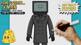 How to Draw TV MAN 📺👨 (Skibidi Toilet Series) | Easy Step-By-Step Drawing Tutorial