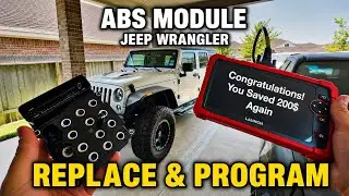 How to Replace and Program 07-18 Jeep Wrangler ABS Control Module Code c2200 c121c