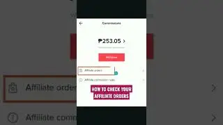 HOW TO CHECK TIKTOK AFFILIATE ORDERS #tiktokaffiliate #tiktoktutorial