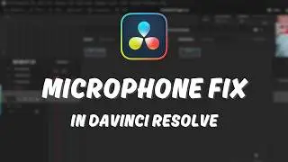 Microphone not showing up in Davinci Resolve FIX  