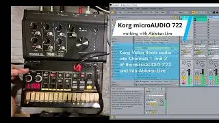 Korg microAUDIO 722 & Ableton Live Setup: Audio, MIDI & Filter Routing Guide