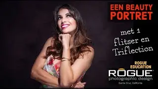 Een beauty portret met 1 flitser
