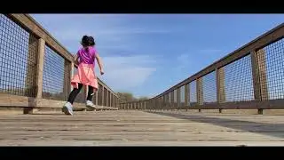 Hiking and Walking on Bridge in Burnsville, MN