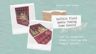 How to Make a Cozy Christmas Card using Coming Home & Buffalo Check