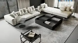 Unreal engine 5.4  | Take a walkthrough of the Dark Modern Living Room with LUMEN GI @UnrealEngine