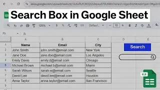Google Sheets – How to Make a Dynamic Search Bar
