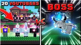 DEVELOPER BOSS RAID VS 20 YOUTUBERS! I Sol's RNG ERA 8