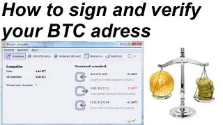 How to sign and Verify messages with your Bitcoin Adress from your Softwarewallet