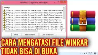 Cara Mengatasi File Winrar tidak bisa di buka 