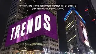 Night City Displays Mockup | After Efects Project Files - Videohive template