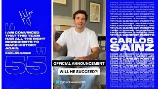 OFFICIAL Announcement From Carlos Sainz That He Will Be Joining Williams F1 In 2025