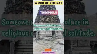 Do you believe in GOD ? 😌 Theophile |word of the day | #english #englishvocabulary #englishlearning