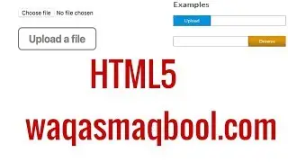 File input | Submit Button in HTML 5