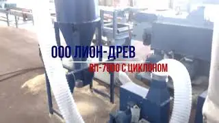 Аспирационная система,  циклон с механической разгрузкой и установочной рамой 