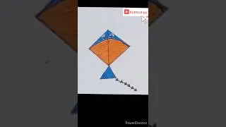 how to make a kite #drawing #step by step #easy drawing for kids