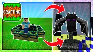 How to Fight ENDER DRAGON in Crafting and Building || Crafting and Building End Portal