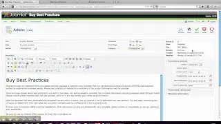 How to manage articles, sections and categories