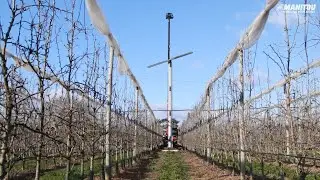 Installation of an antifreeze tower with #MANITOU 🔴#MRT2145 #HydraulicWinch 🏗
