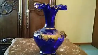 ВИНТАЖ  КОБАЛЬТОВАЯ ПОСУДА 3 ЧАСТЬ