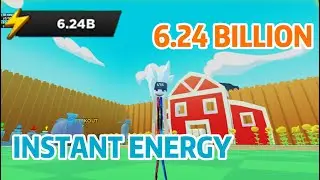 *New* I got 6.24 Billion Instant Energy after rebirth at Farm area on Roblox Strongman Simulator !