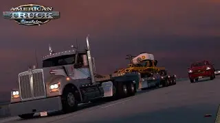 ATS - Kenworth W990 across northern California | Serial Black Cummins ISX Straight Pipe engine