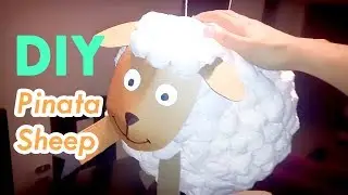 Sheep Piñata DIY - Make your own pinata full of Candy from paper and tissues