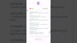 JavaScript Console Object | JavaScript Console Object Method