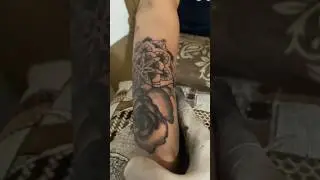 Mandala Tattoo with Nature 🔥🖤 #shorts #tattooartist #armtattoo #tattoo #explore