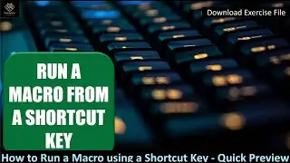 Session149-How to run Macro to Insert & Format Text Using a Shortcut Key | Excel VBA Series lesson-3