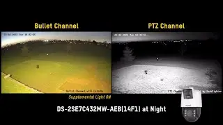 Hikvision TandemVu PTZ Camera Demonstration | 2-Channel View in One Camera