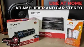 How to use Car Amplifier and Car Stereo at home (In Hindi)