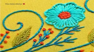 Easy and Stunning Flower Embroidery Design for Beginners: DIY Project