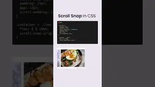A simple carousel style container using the new CSS feature - Scroll Snap