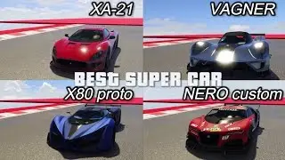 FASTEST SUPER CAR IN GTA ONLINE - XA-21 VS VAGNER VS X80 VS NERO CUSTOM DRAG RACE