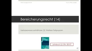 Gesetzliche Schuldverhältnisse - Bereicherungsrecht (14)