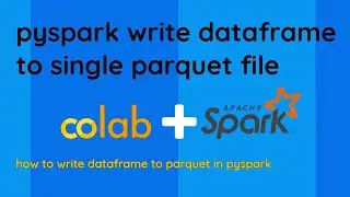Pyspark tutorial to write dataframe to single parquet file 💻 | Convert dataframe to parquet