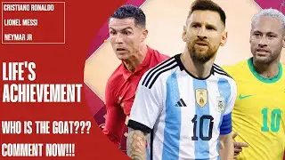 Cristiano Ronaldo, Lionel Messi And Neymar Jr 's Life Achievements. #ronaldo #messi #neymar #shorts